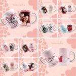 Artes e Vetores para Canecas Dia dos Namorados COM foto | Kit 1/2023