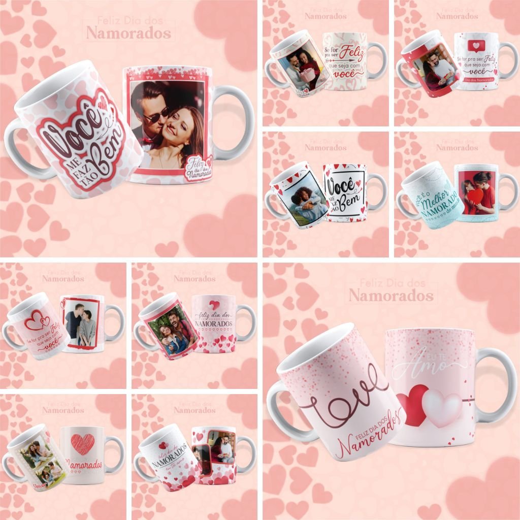 Vintage-Dia-dos-Namorados-Kit-1.jpg Artes e Vetores para Canecas Dia dos Namorados COM foto | Kit 1/2023 - Imagem 1