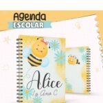 Combo Escolar Agendas | Miolo Neutro | Etiquetas - Imagem 3