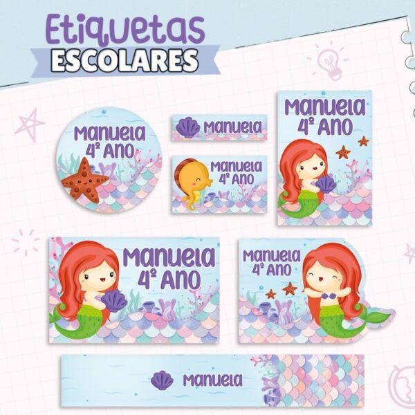 Combo Escolar Agendas | Miolo Neutro | Etiquetas - Imagem 7
