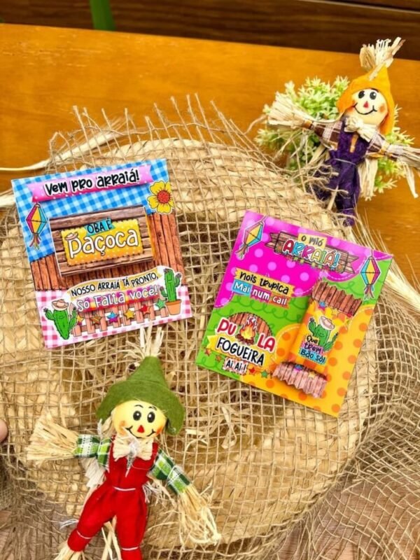 Artes Balinhas+ Paçoca + Card - Arraiá - Imagem 2