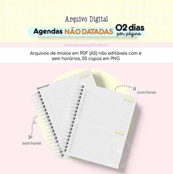Agenda Não Datada 2DPP - Imagem 1