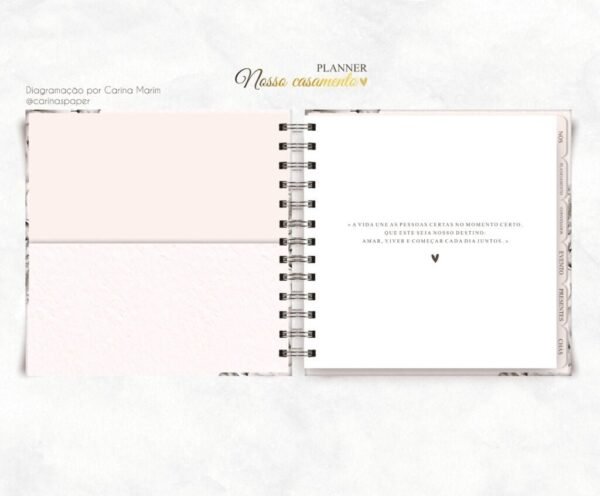 Planner Nosso Casamento (Da noiva) Permanente - Imagem 2
