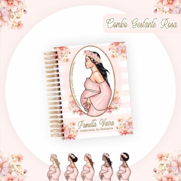 Combo Gestante Rosa - Encadernação - Imagem 3
