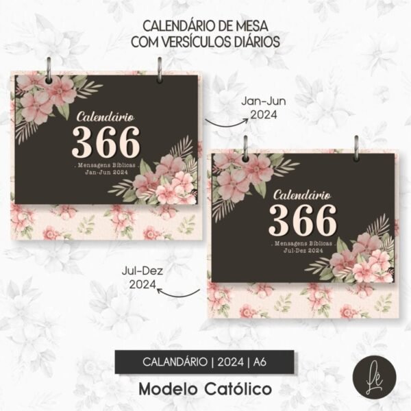 Calendário 1 Versículo por Dia Católico - COLEÇÃO CRISTÃ - Imagem 1