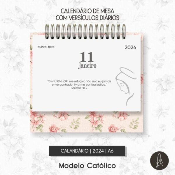 Calendário 1 Versículo por Dia Católico - COLEÇÃO CRISTÃ - Imagem 3
