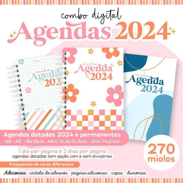 Combo Agendas 2024 + Permanentes - Imagem 1