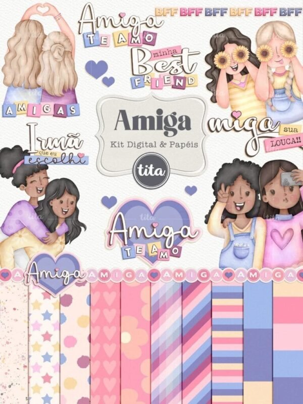 Amigas - Kit Digital - Imagem 1