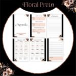 Combo Alfabeto Floral Preto e Rosa - Encadernação - Imagem 2