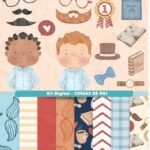 Coisas de Pai + Meu pai, meu amigo (Frases INGLÊS) - Kit Digital