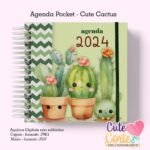 Agenda Pocket ( 4 capas/1miolo) - Cactus Cute 1DPP