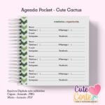Agenda Pocket ( 4 capas/1miolo) - Cactus Cute 1DPP - Imagem 6