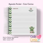 Agenda Pocket ( 4 capas/1miolo) - Cactus Cute 1DPP - Imagem 11