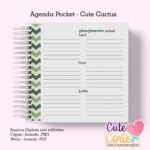 Agenda Pocket ( 4 capas/1miolo) - Cactus Cute 1DPP - Imagem 12