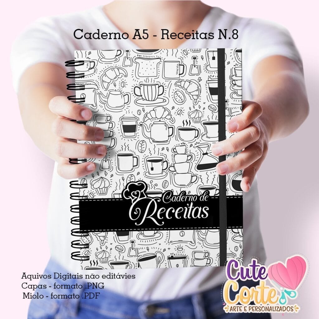 WhatsApp-Image-2023-07-07-at-19.33.18-scaled-1.jpeg Caderno A5 Receitas + Bloquinho Lista de Compras A6. N8 - Imagem 1