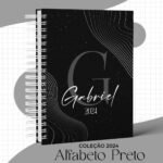 Capas Alfabeto Preto - A5 Vertical | A6 Horizontal - Coleção 2024 (MS)