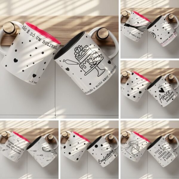 Combo Artes Canecas Confeitaria - Imagem 1