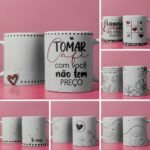 Kit Artes Canecas Minimalista - Namorados 2023