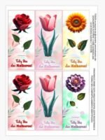 PDF Card diversos mini lixa flores dia das Mulheres - Imagem 2