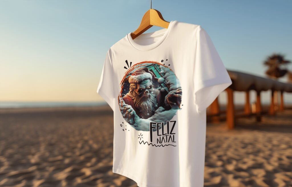 ai-generated-mockup-of-a-crewneck-t-shirt-placed-on-a-hanger-at-the-beach-m33563-8-1.jpg Estampas Noel de Terror - Camisas (Ana Melin) - Imagem 8