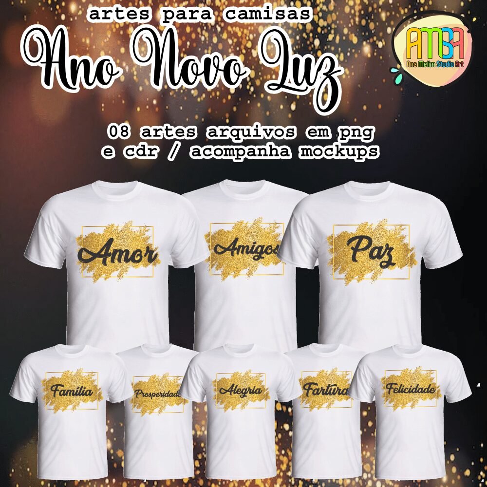 ano-novo-luz Estampas Ano Novo Luz - Camisas (Ana Melin) - Imagem 1