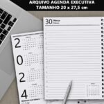Miolo Agenda Executiva 2024 tamanho 20 x 27,5 cm (A4) 1DPP