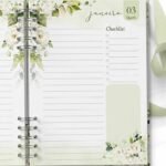 Agenda 2024 1 DPP - Floral Rosas Brancas (Bicho Papel)