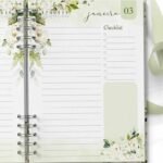 Agenda 2024 1DPP PERMANENTE - Floral Rosas Brancas (Bicho Papel)