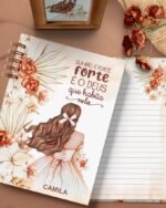 Cadernos Coleção Floral Boho Miolo Pautado com Versículos - Imagem 8