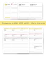 Combo Mini Agenda A6 2024 com 2DPP e 3DPP (Bicho Papel)