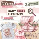 Kit Digital - ClipArt Baby Girl Elements I.A(Pandoca)