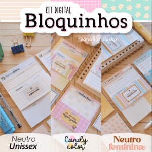 Combo Bloquinhos | Coleção Completa - Candy, Neutro Unissex e Feminina