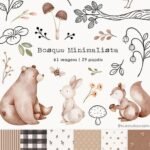 Bosque Minimalista - Kit Digital (Ni Studio)