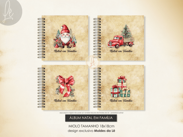 Álbum Natal em Família (Moldes da Lê) - Imagem 4