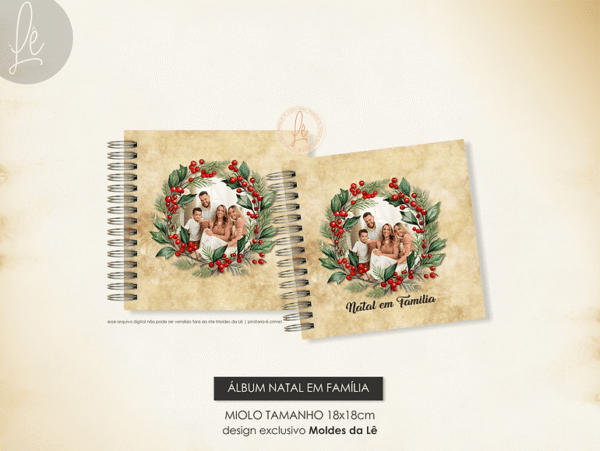 Álbum Natal em Família (Moldes da Lê) - Imagem 2