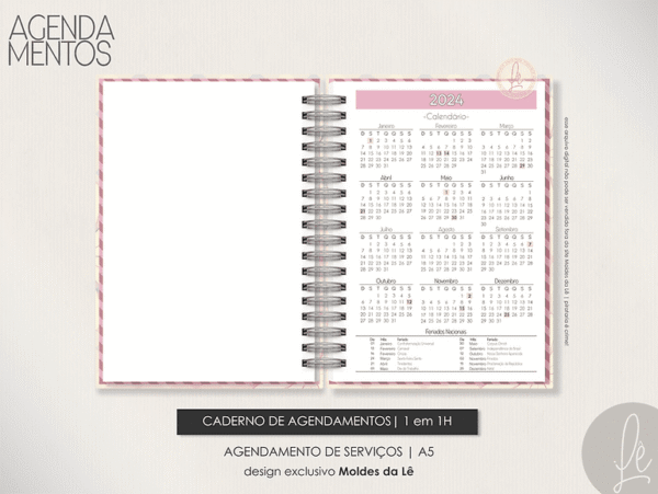 Miolo Agendamento de SERVIÇOS Datado 2024 | 30 em 30min - Imagem 4
