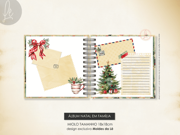 Álbum Natal em Família (Moldes da Lê) - Imagem 7