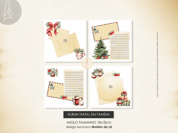 Álbum Natal em Família (Moldes da Lê) - Imagem 5