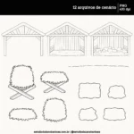 Kit Digital Natal de Jesus – Para colorir – Cliparts em aquarela - Imagem 3