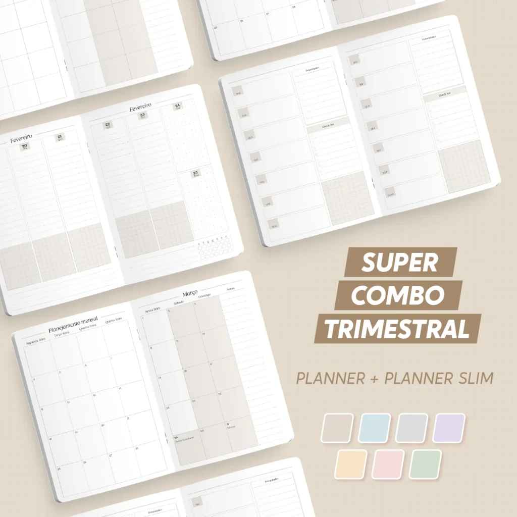 capa_planner_trim_COMBO_PERM.jpg-scaled-1.webp Super Combo Planner Trimestral + Trimestral Slim 2024 – Brochura (Nilmara) - Imagem 1