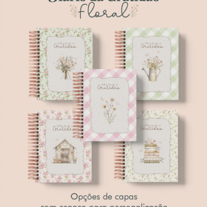 Diário da Gratidão Floral Wire-o (Perfeito Miolo)