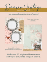 Diário Vintage Wire-o e Espiral - Imagem 2