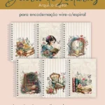 Diário de Leitura Vintage Wire-o e Espiral