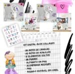 Kit Estampas Canecas + Azulejos - Avós Collages
