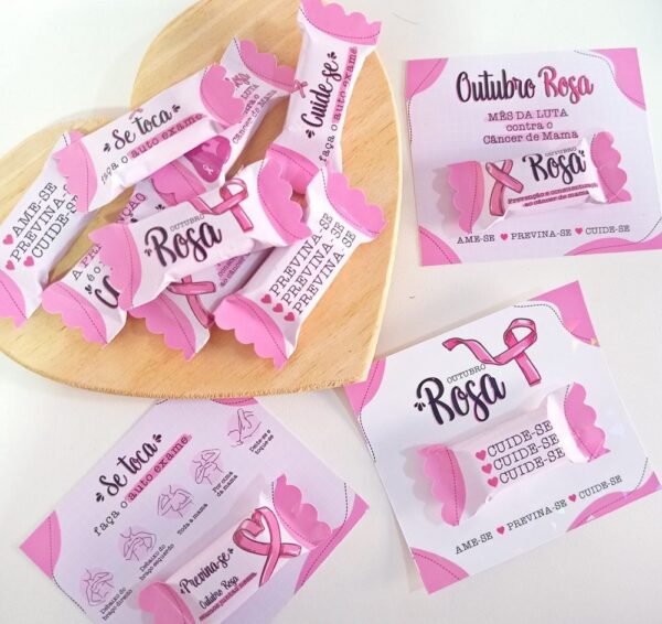 Kit 4 - Balinhas Outubro Rosa - Imagem 1