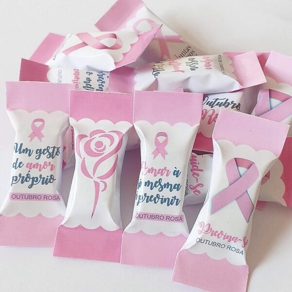 Kit 6 - Balinhas Outubro Rosa - Imagem 1