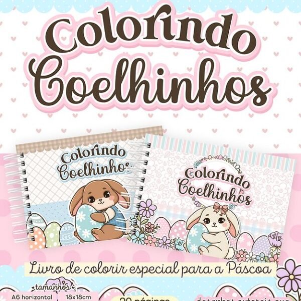 Colorindo Coelhinhos (Letterinhas) - Imagem 1