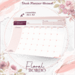 Capas Alfabeto Floral Bordô - Imagem 13