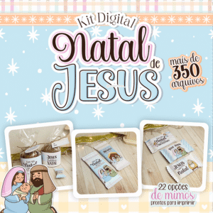 Kit Digital | Canecas | Mimos - Natal de Jesus 2023 (Letterinhas)