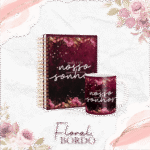 Capas Alfabeto Floral Bordô - Imagem 8